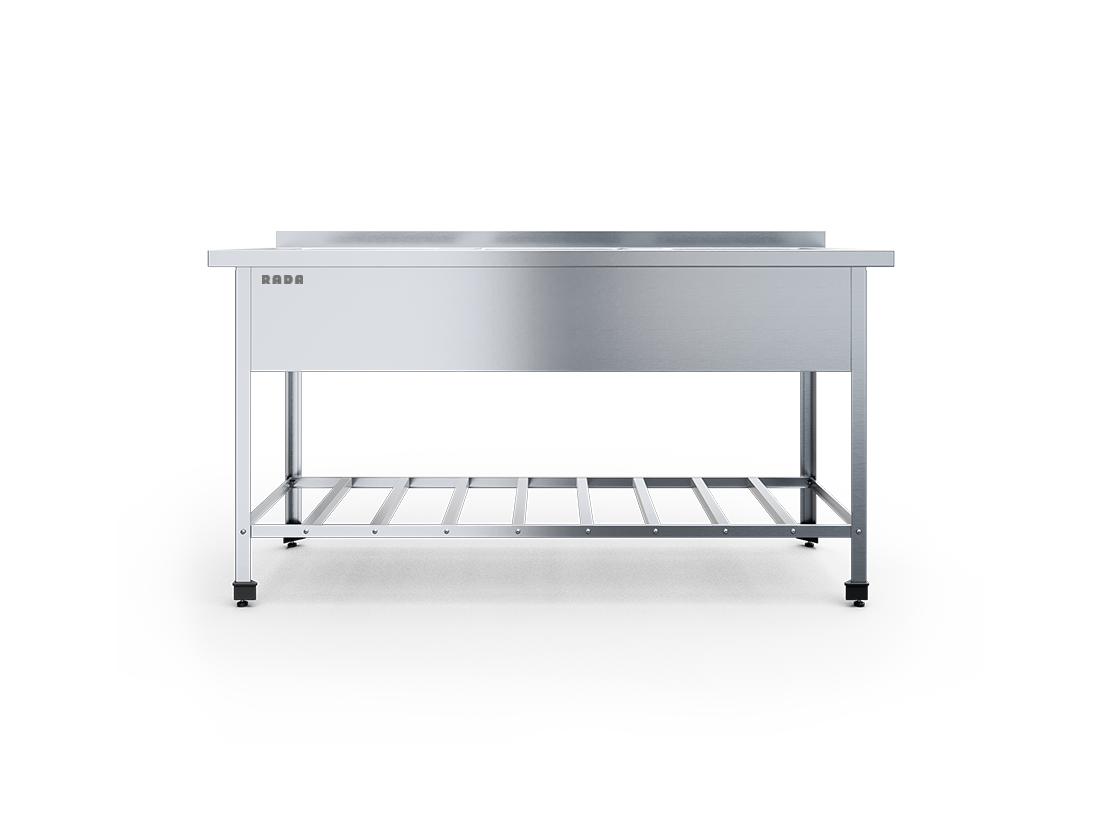 Ванна моечная цельнотянутая 3 емкости 500х400х300, с бортом (арт. ВМЦ-3-16/6-Р)