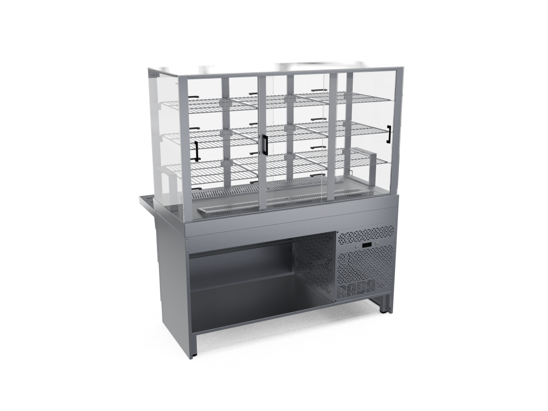 Прилавок-витрина холодильный закрытый 1500