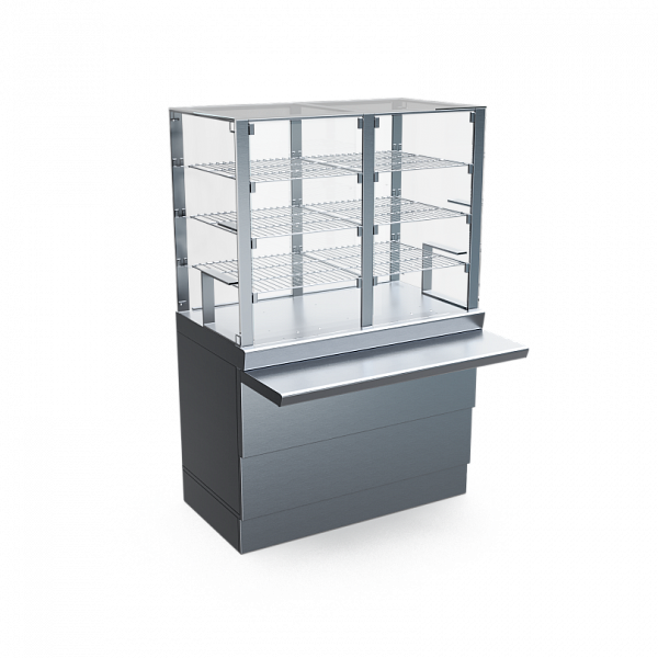 Прилавок-витрина нейтральный закрытый 1120